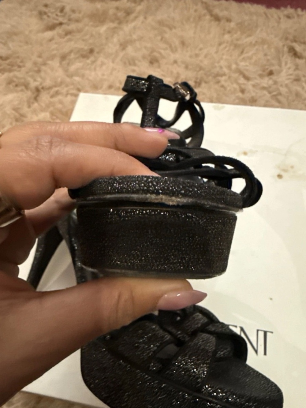Saint Laurent tribute sandal 37 - Picture 8 of 11
